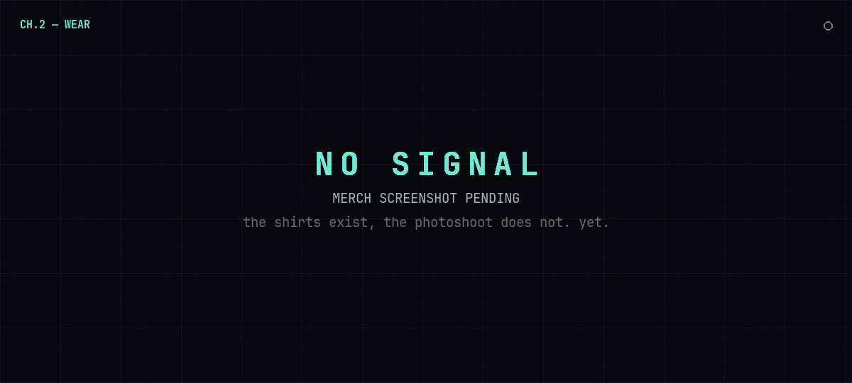 Merch preview placeholder — coming soon